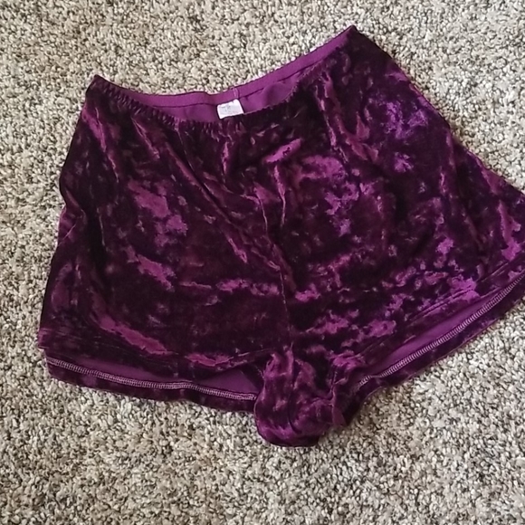 Victoria's Secret Other - Victoria's Secret Purple Velvet Boy Shorts Medium
